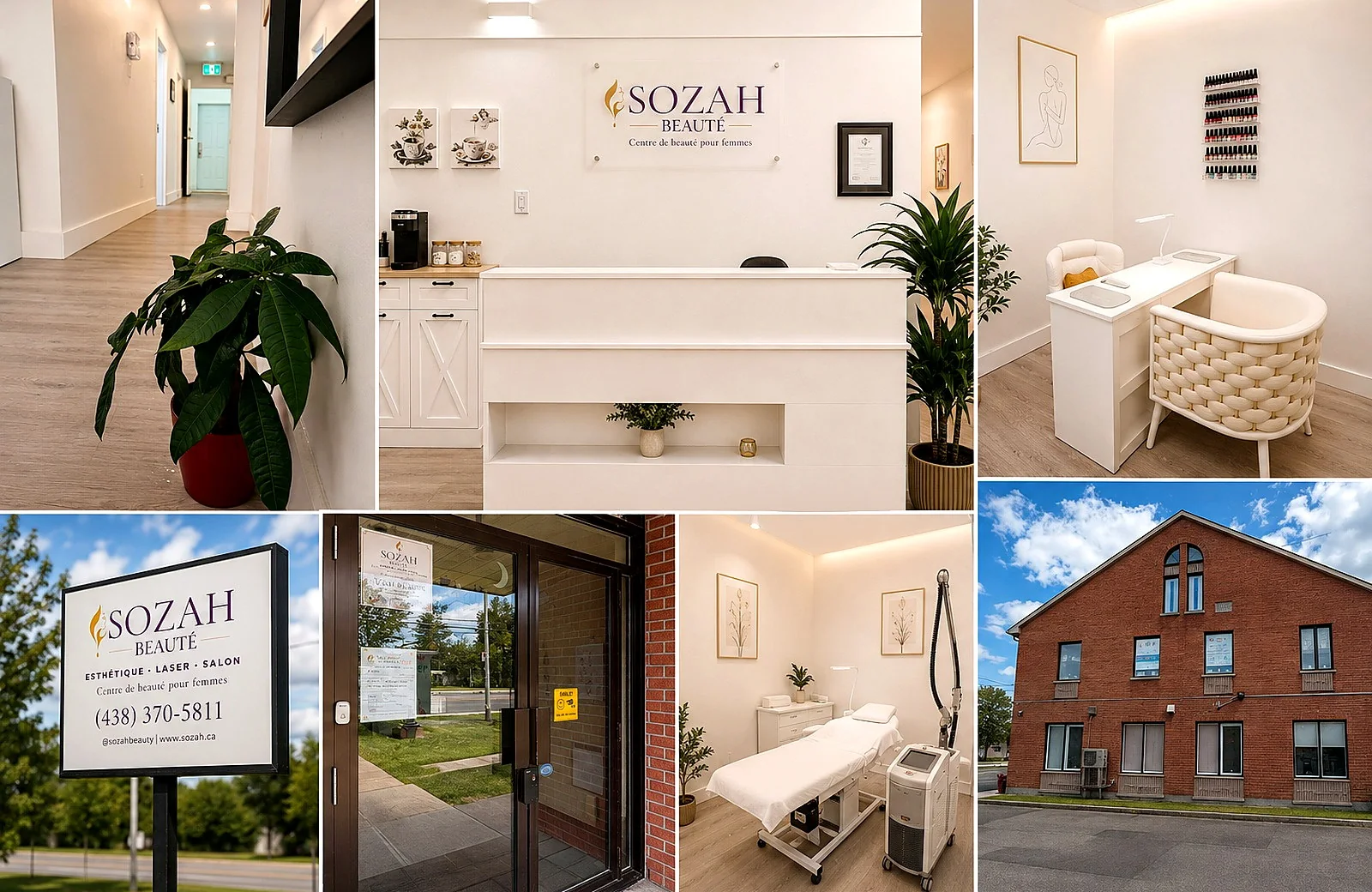 Bienvenue chez SOZAH BEAUTÉ et aperçu des espaces du centre